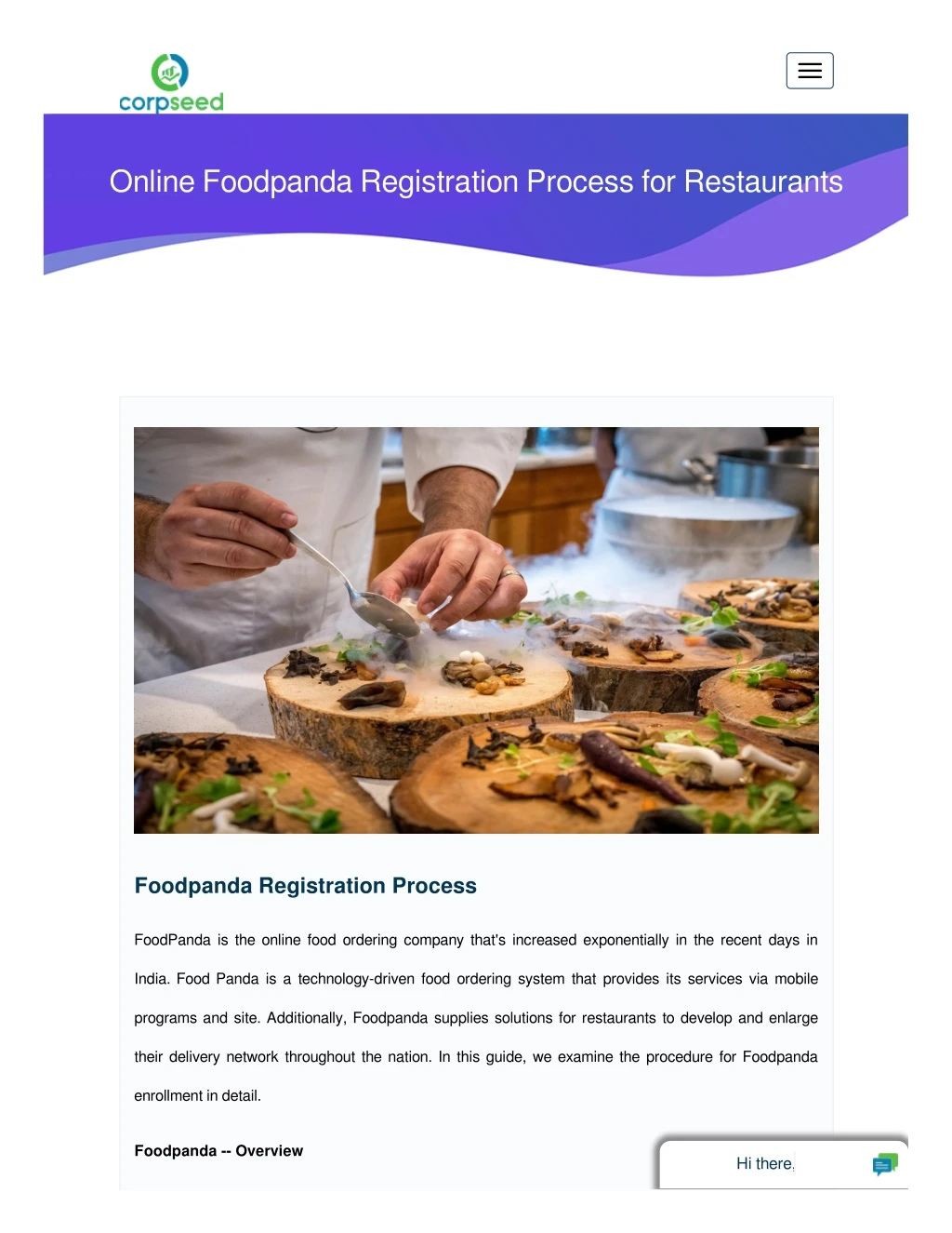 online foodpanda registration process