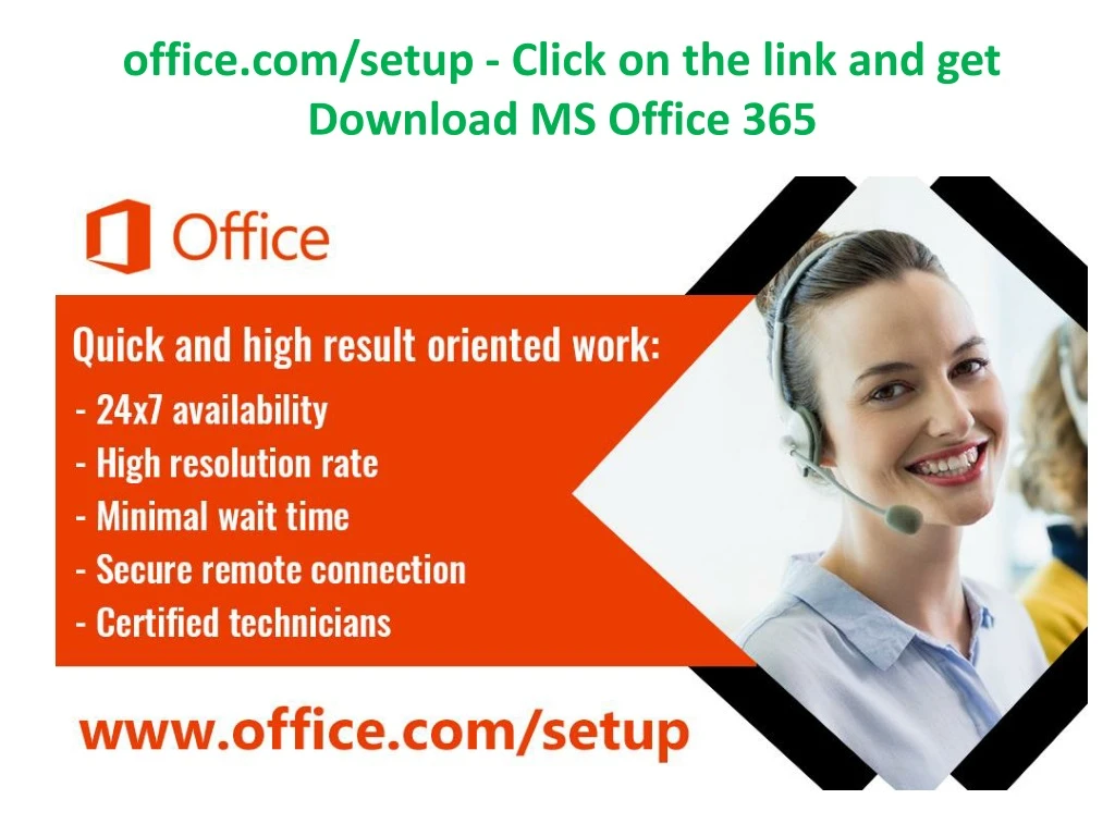 office com setup click on the link and get download ms office 365