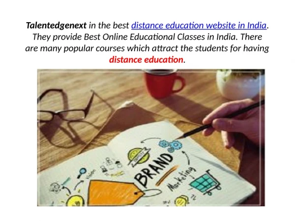 Distance Education website