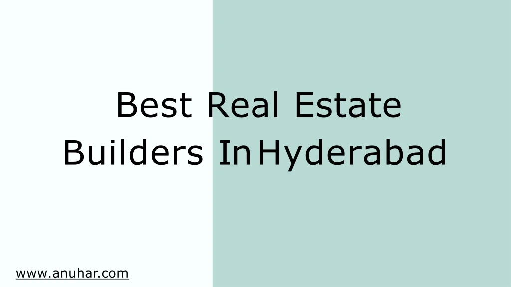 best real estate builders in hyderabad