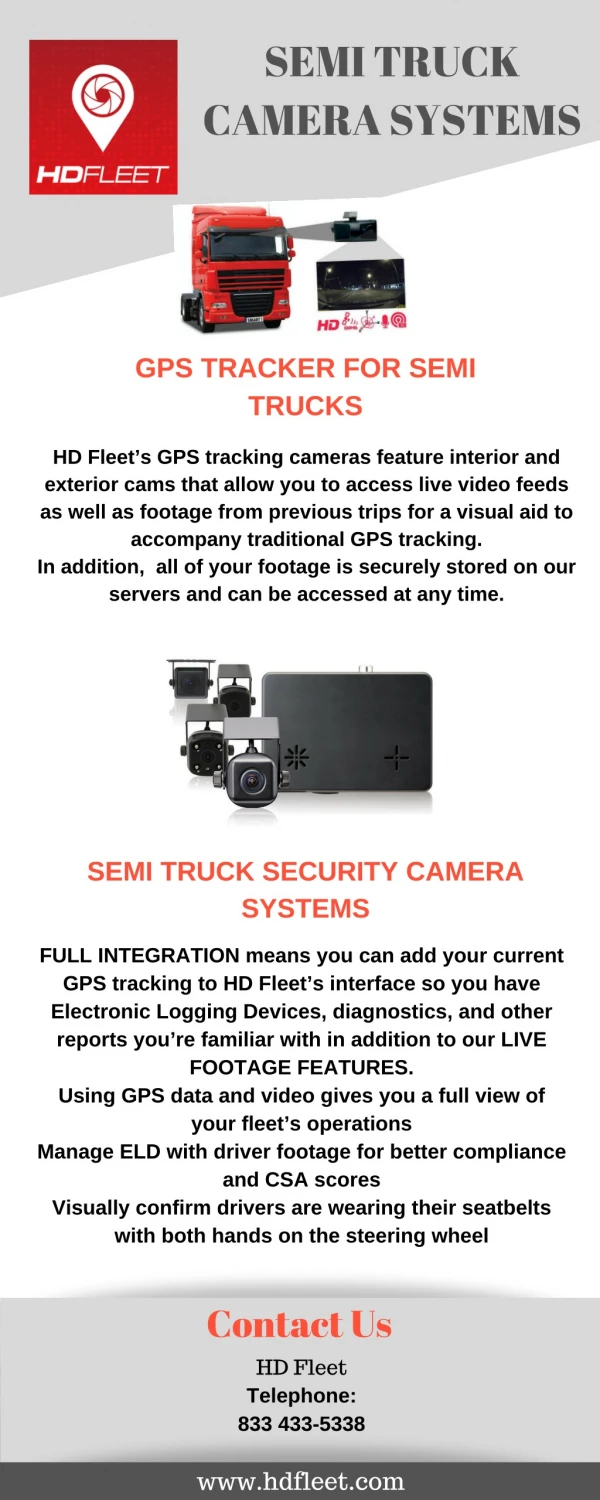 Semi Truck Samera Systems