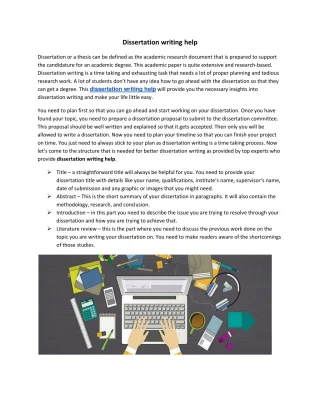 Dissertation Writing Help - slide 1