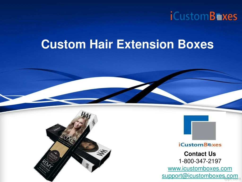custom hair extension boxes
