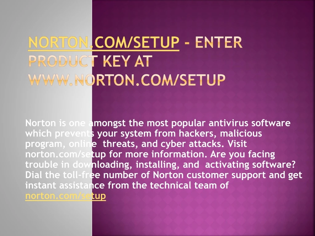 norton com setup enter product key at www norton com setup