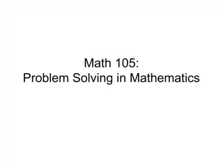 Math 105: Problem Solving in Mathematics - slide 1