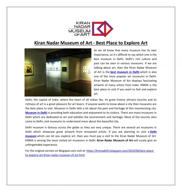 Kiran Nadar Museum of Art - Best Place to Explore Art