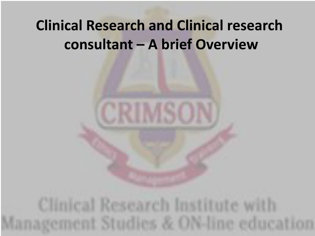 clinical research and clinical research