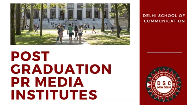 Post Graduation PR Media Institutes DSC
