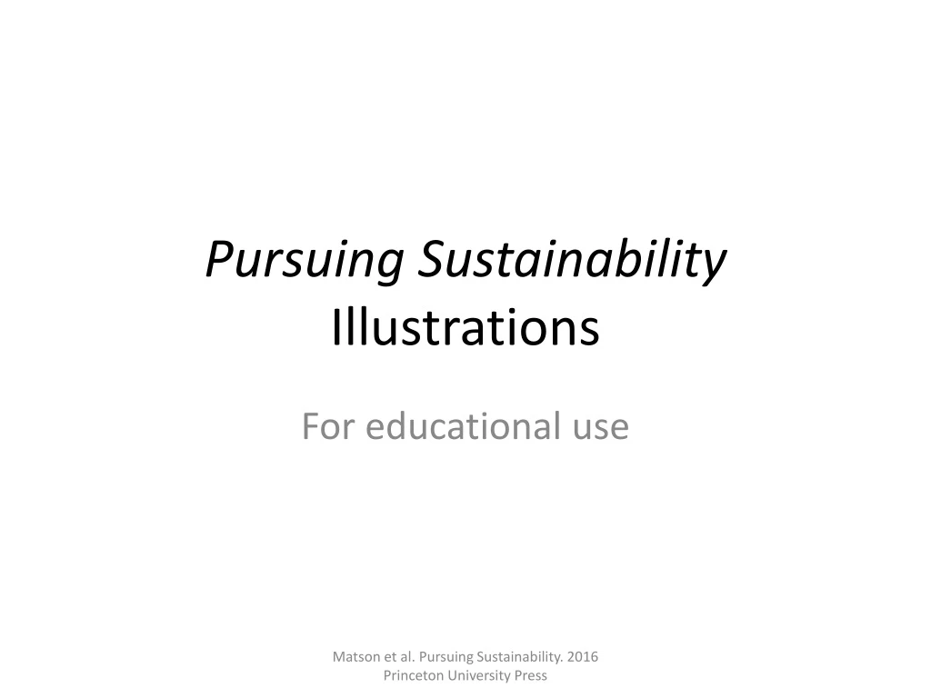 pursuing sustainability illustrations