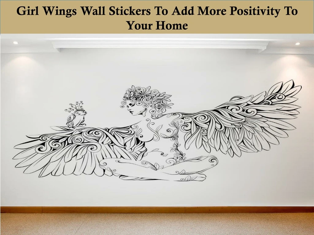 girl wings wall stickers to add more positivity to your home
