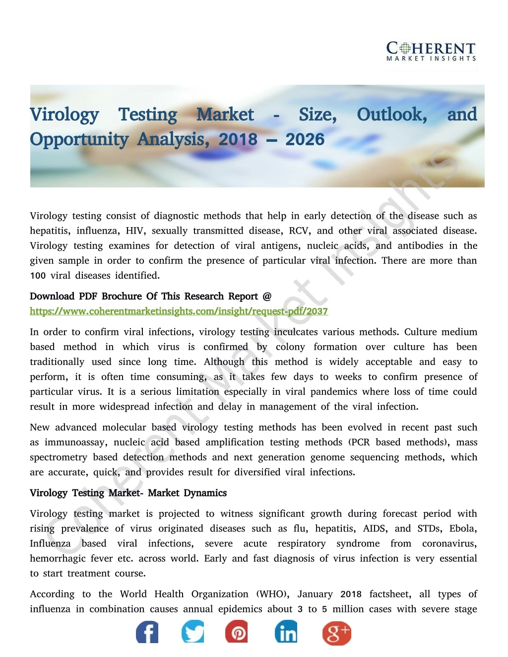 virology testing market size outlook and virology