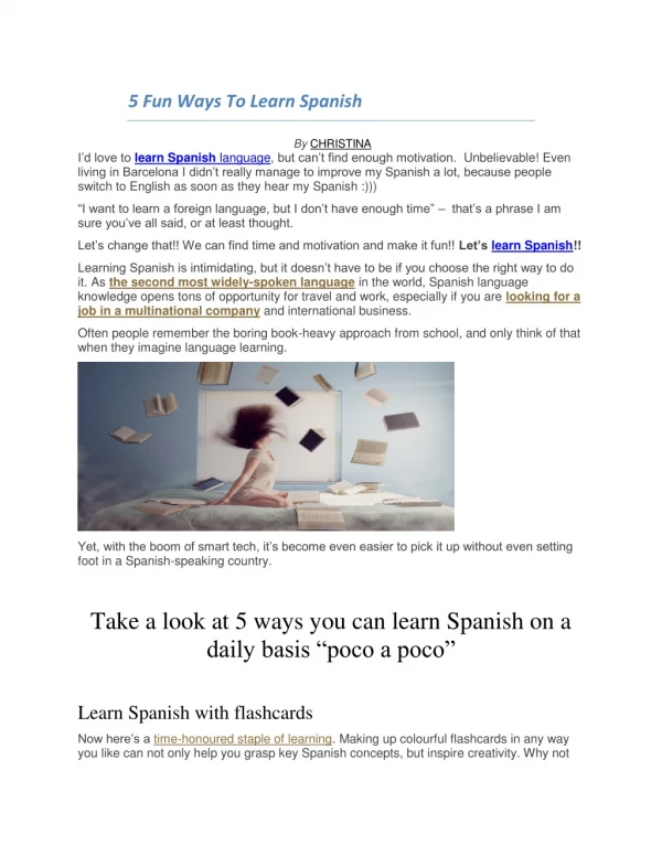 Spanish tutors online