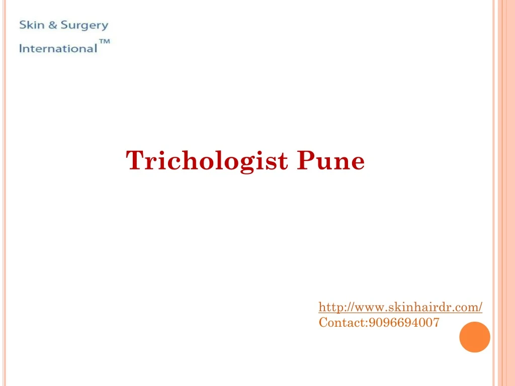 trichologist pune