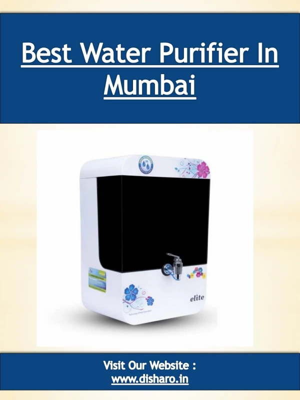Best Water Purifier In Mumbai