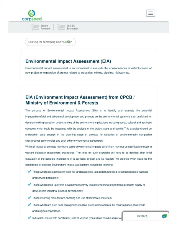 Environmental Impact Assessment