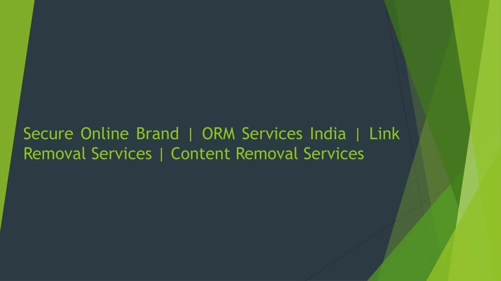 secure online brand orm services india link