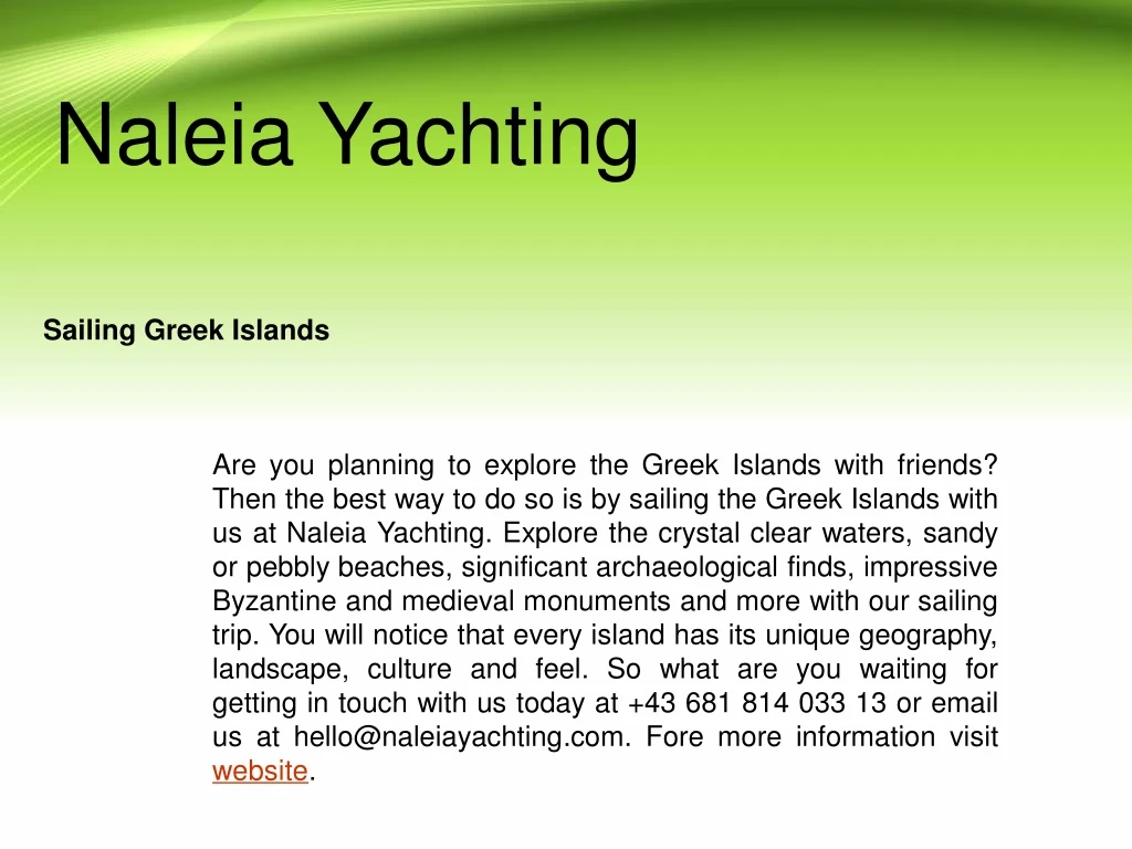 naleia yachting