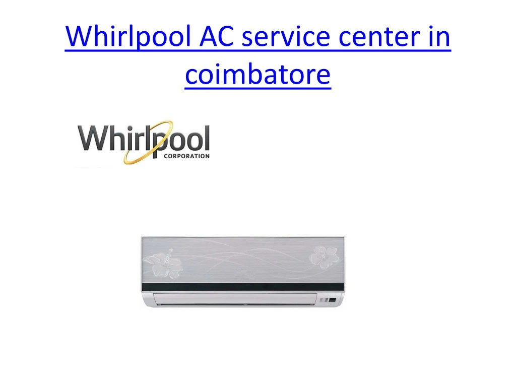 whirlpool ac service center in coimbatore