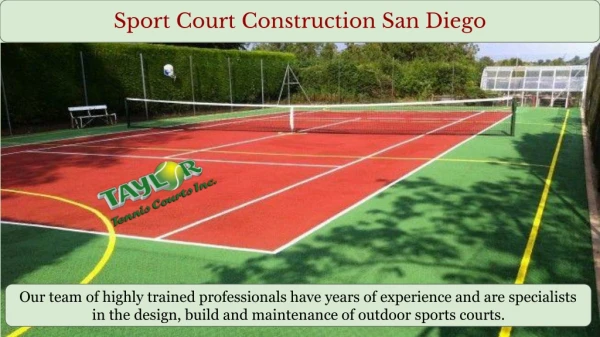 Basketball Court Construction San Diego