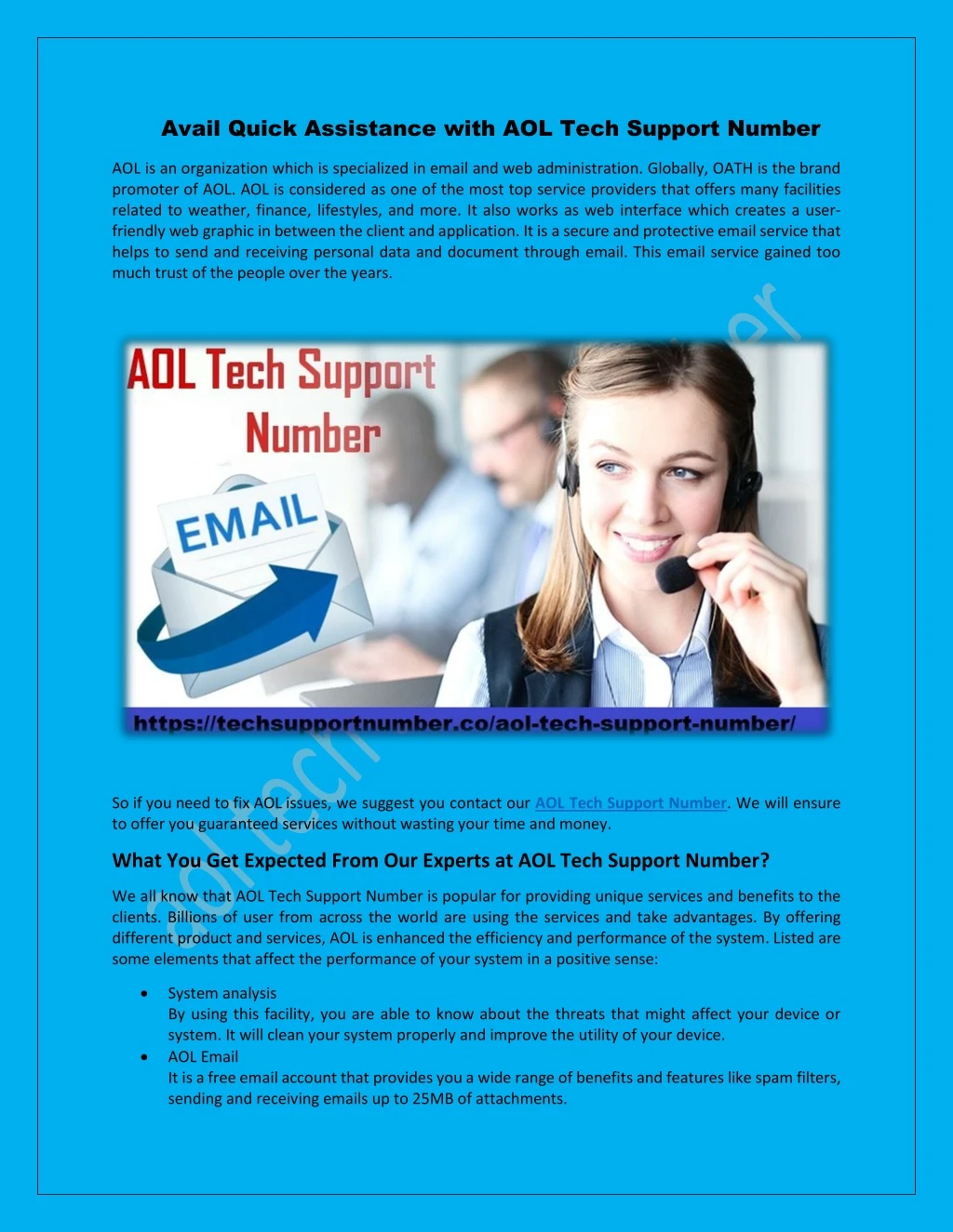 avail quick assistance with aol tech support