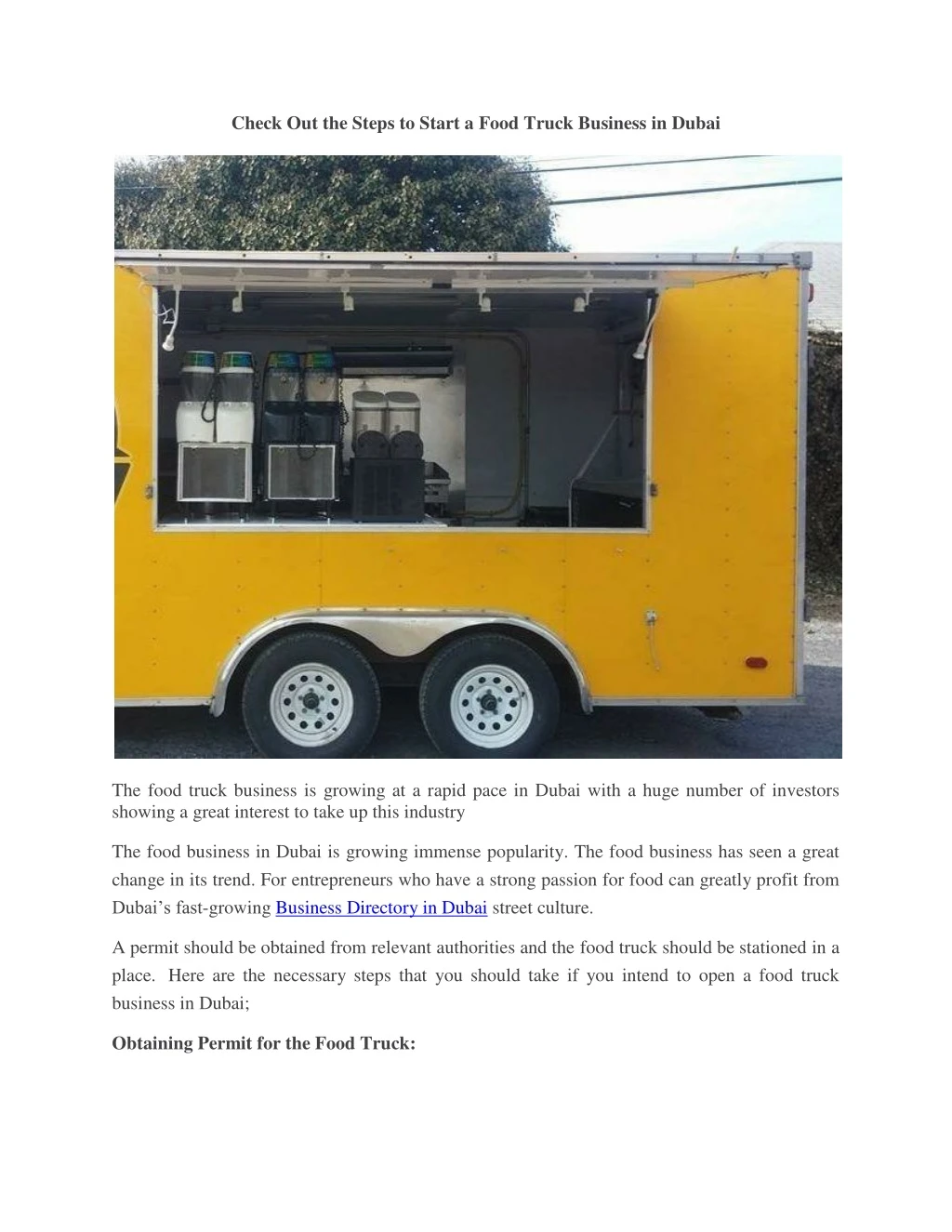 check out the steps to start a food truck
