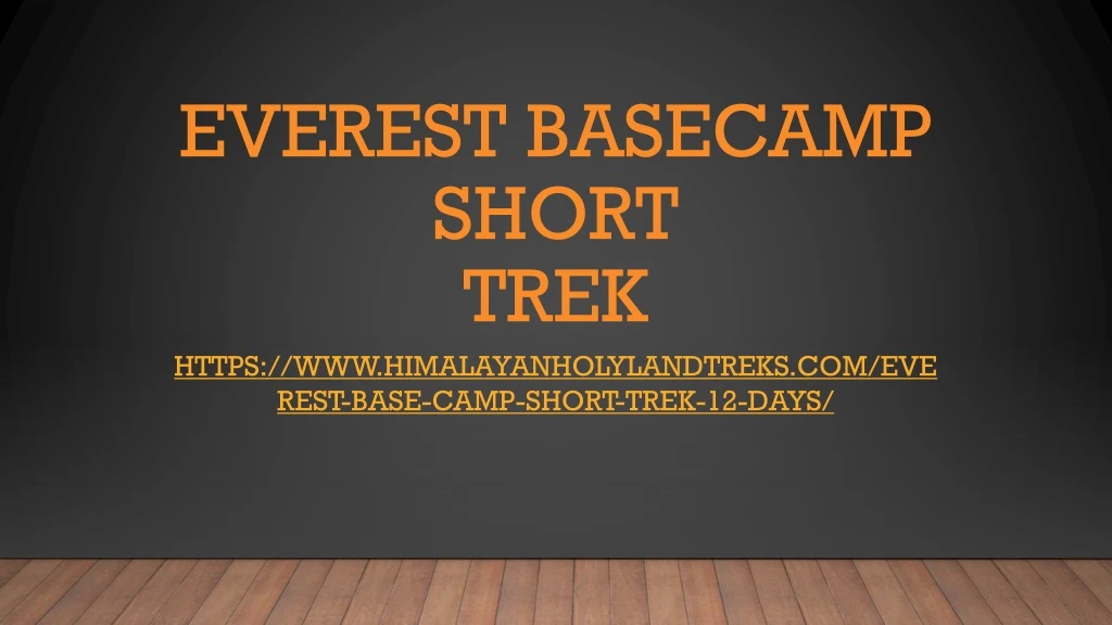 everest basecamp short trek