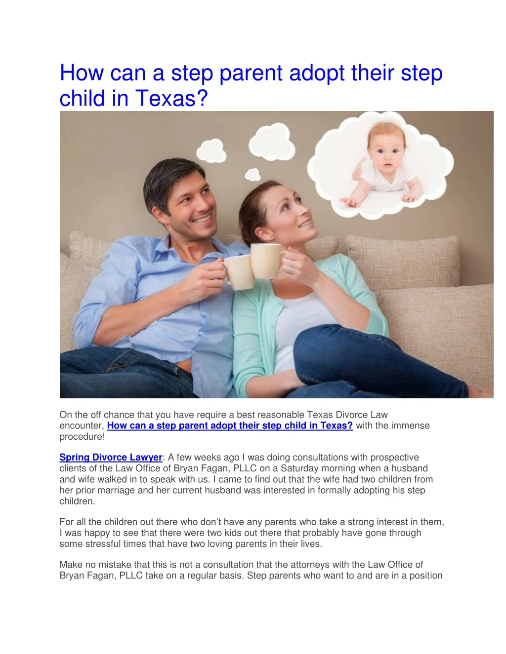 how can a step parent adopt their step child
