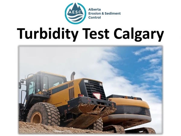 Turbidity Test Calgary