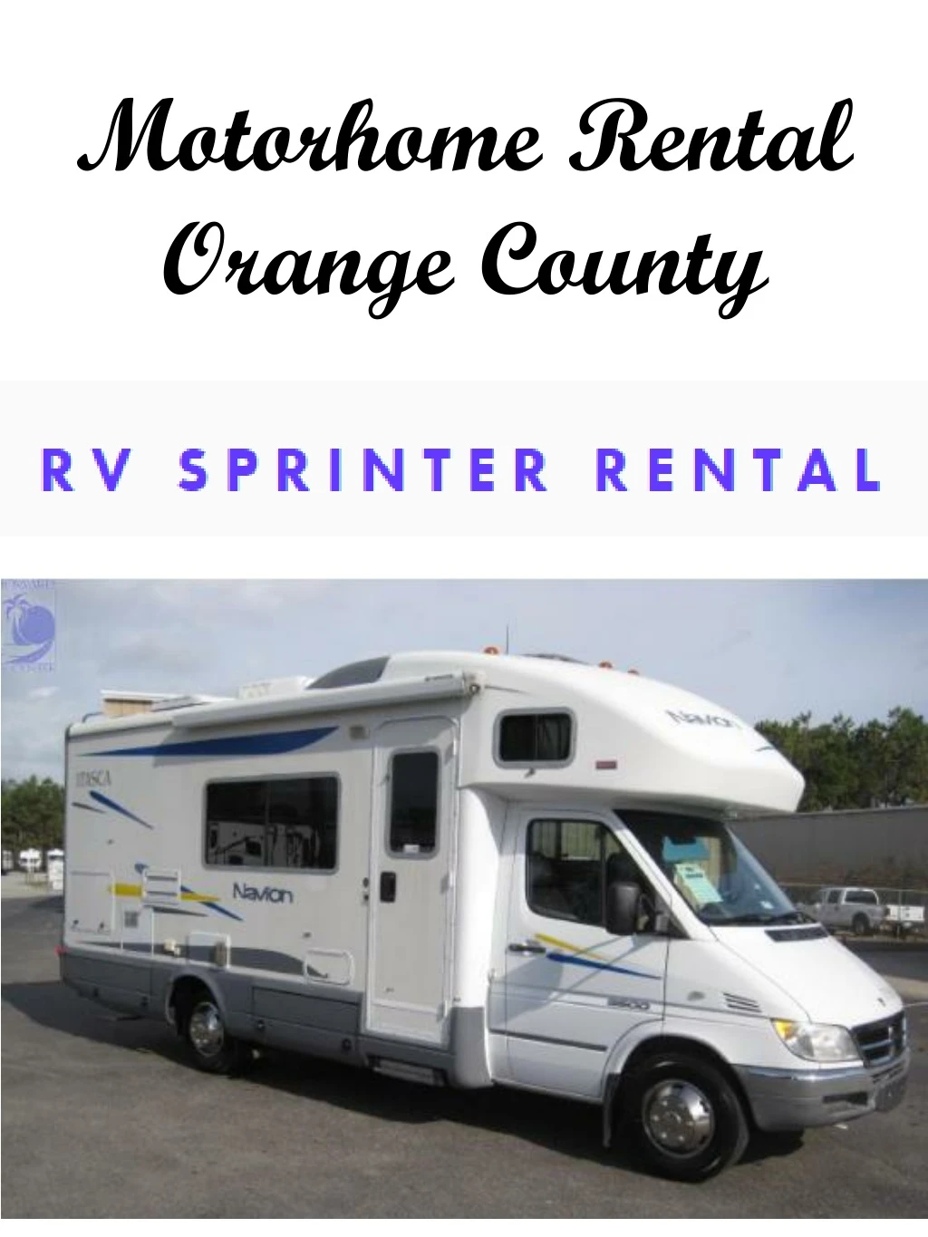 Motorhome Rental Orange County N 