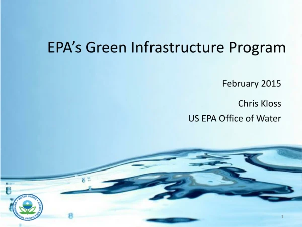 EPA’s Green Infrastructure Program