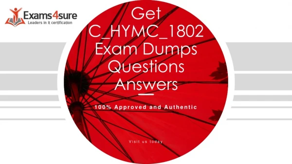 C_HYMC_1802 Study Guide