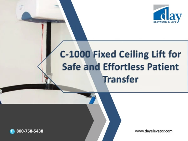 C-1000 Fixed Ceiling Lift for Safe and Effortless Patient Transfer