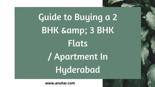 Guide to 2 BHK Amp 3 BHK Flats Apartments Hyderabad