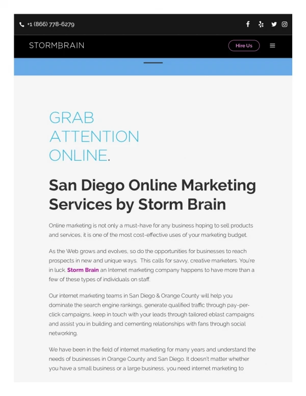 Online Marketing in San Diego - Stormbrain