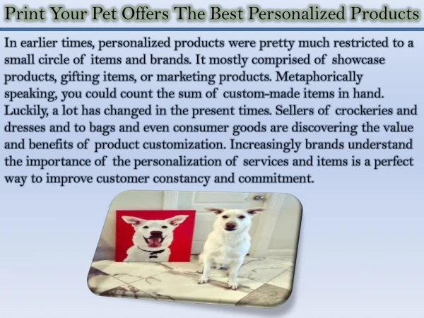 Print Your Pet Offers The Best Personalized Products