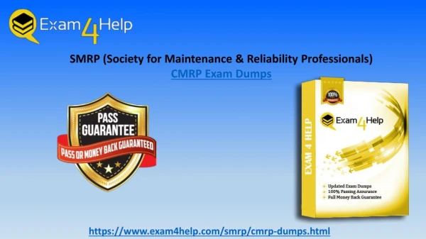 2019 Valid SMRP CMRP Dumps Provided By Exam4Help.com Money Back Grantee