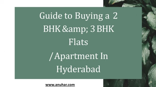 Guide to 2 BHK Amp 3 BHK Flats Apartments Hyderabad