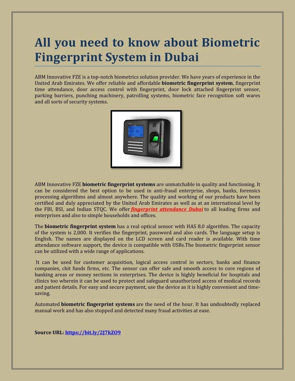 all you need to know about biometric fingerprint