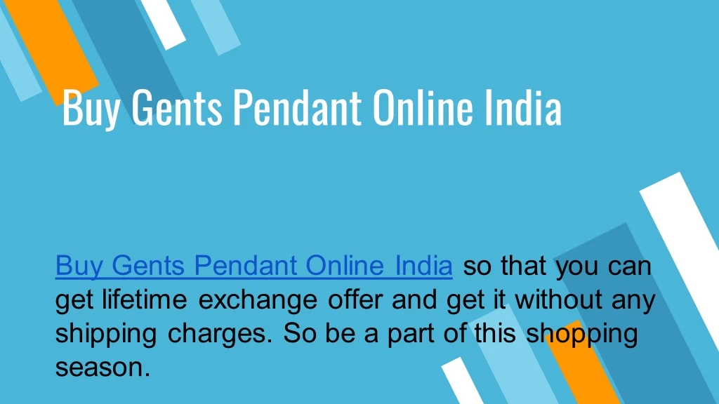 buy gents pendant online india