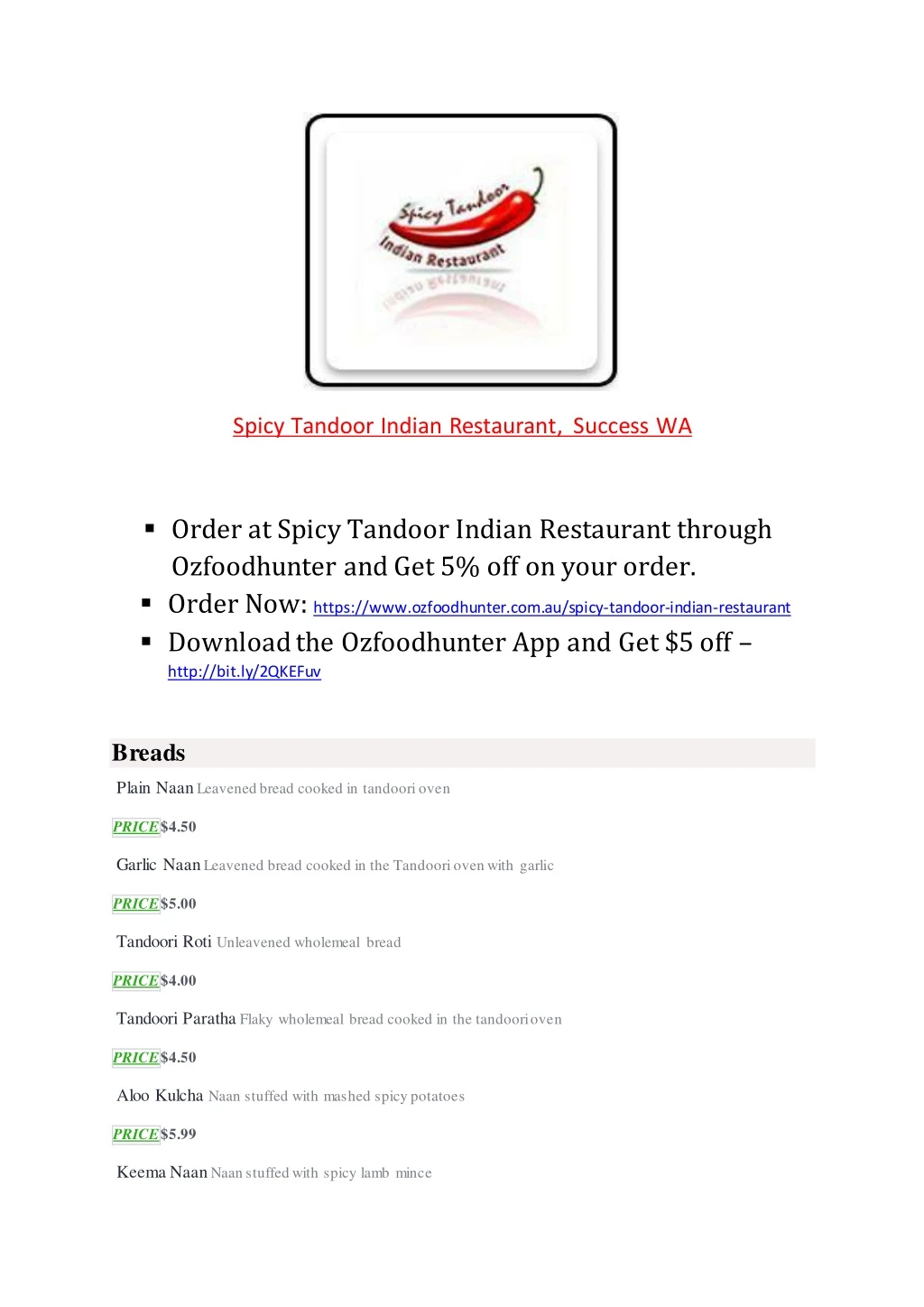 spicy tandoor indian restaurant success wa
