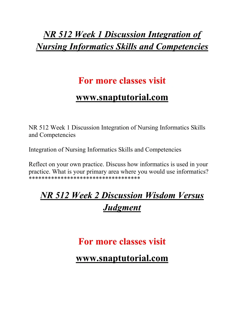 nr 512 week 1 discussion integration of nursing