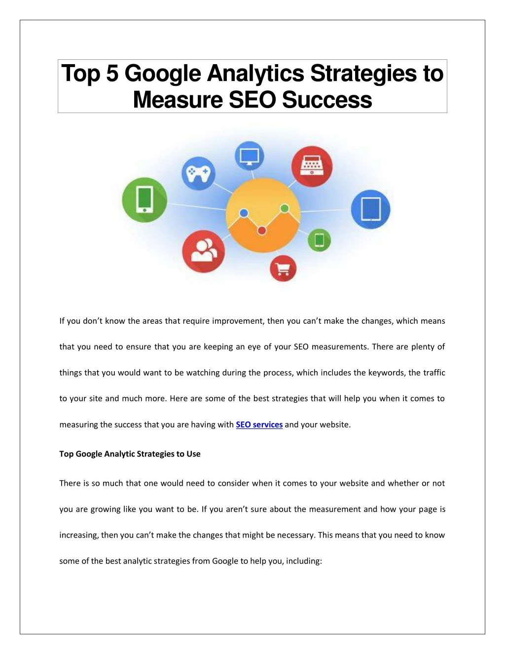 top 5 google analytics strategies to measure