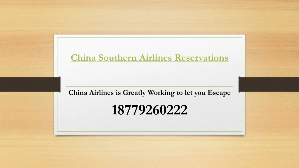 china southern airlines reservations