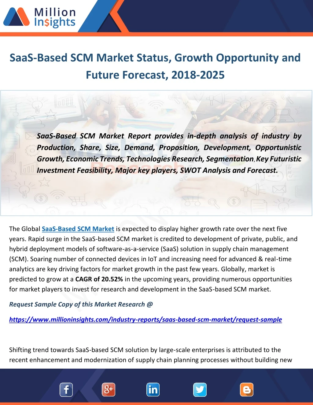 saas based scm market status growth opportunity