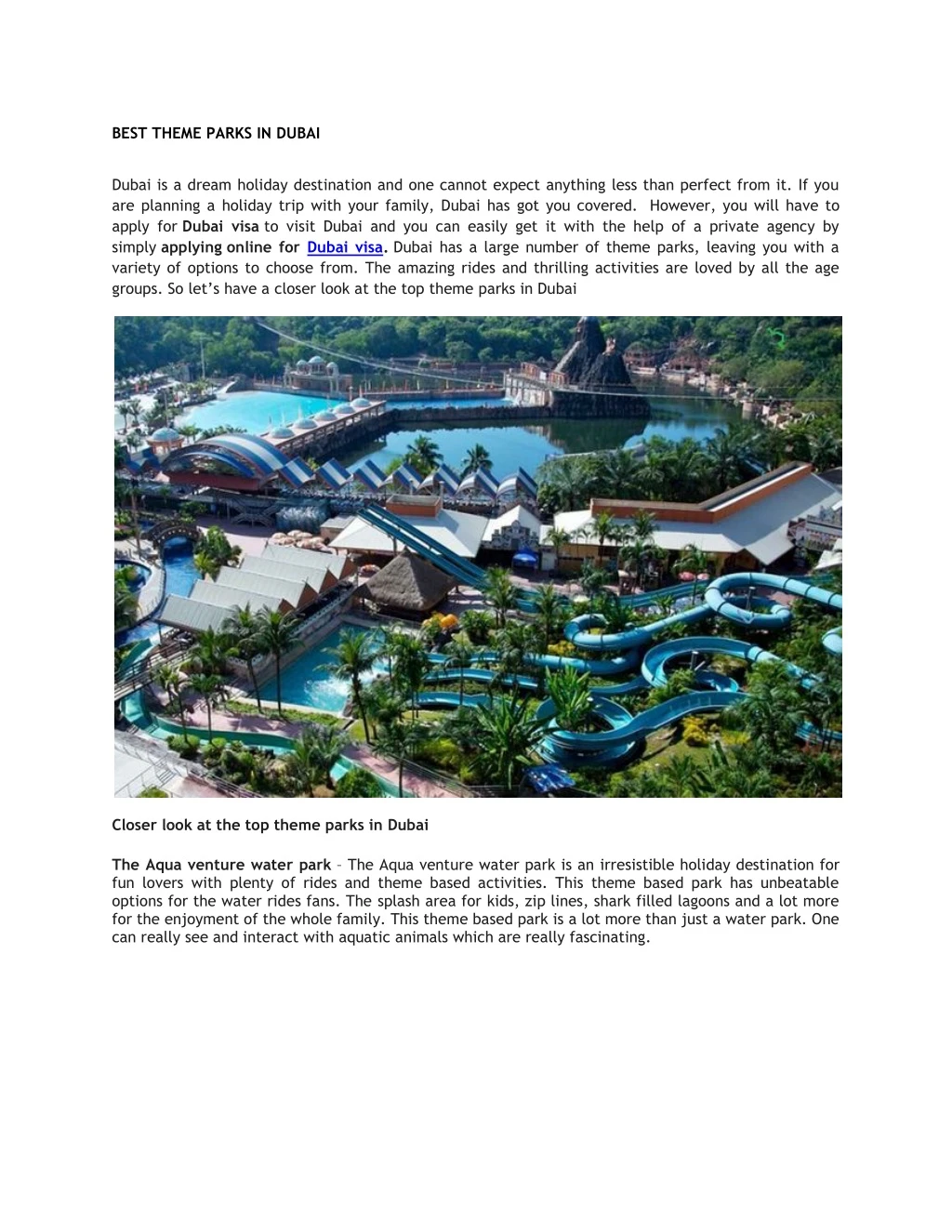 best theme parks in dubai