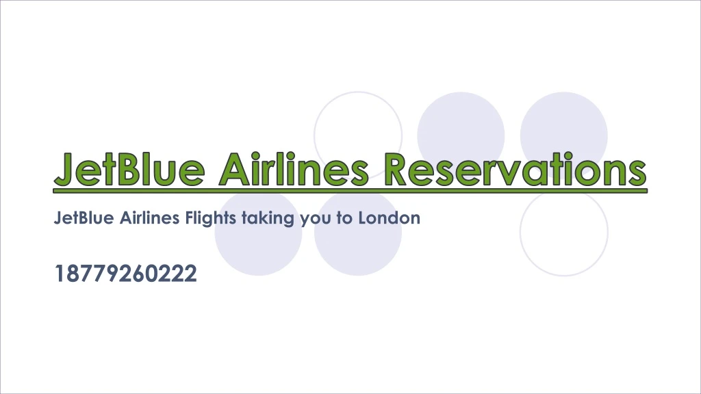 jetblue airlines reservations