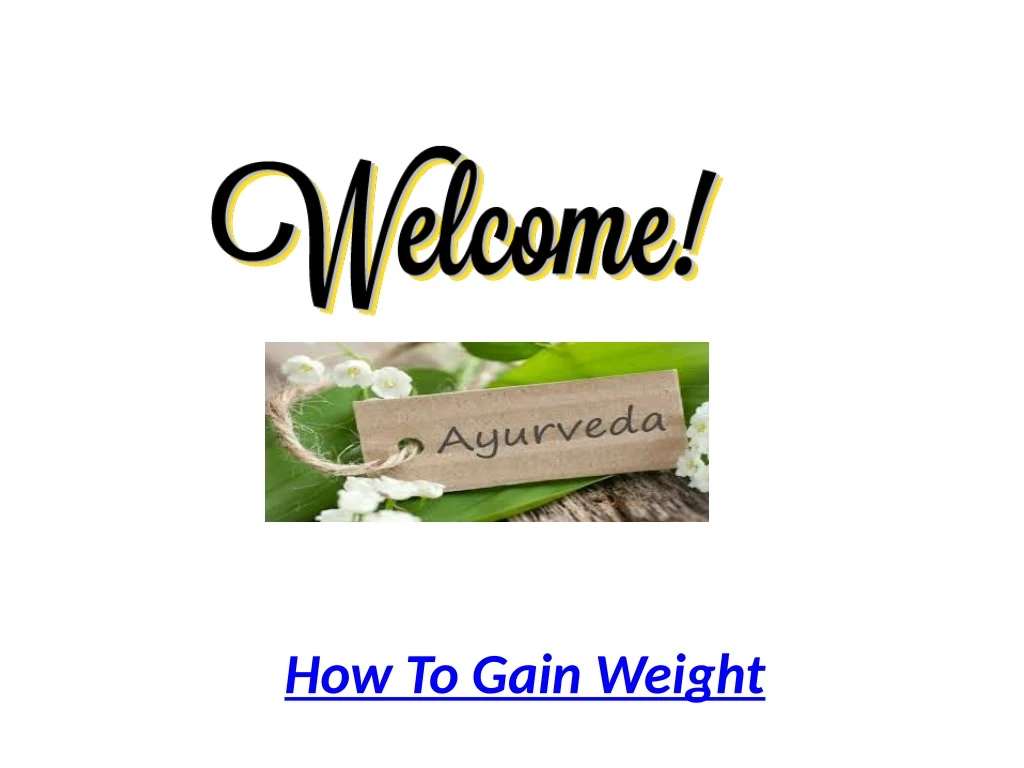 how to gain weight