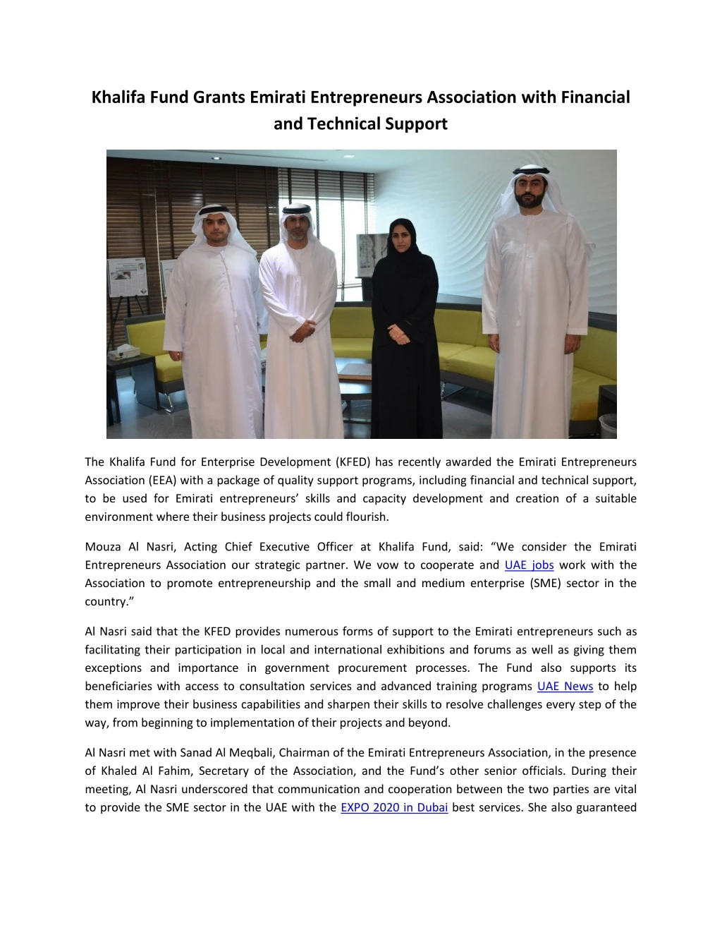 khalifa fund grants emirati entrepreneurs