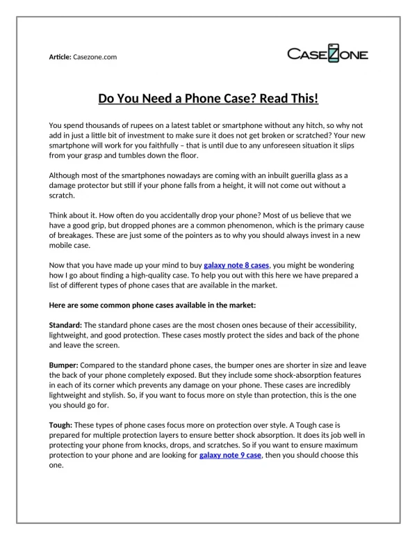 Do You Need a Phone Case? Read This!