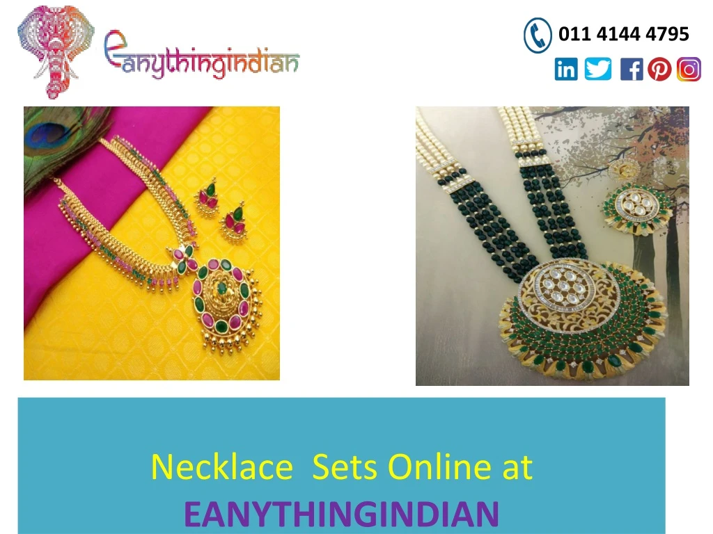 necklace sets online at eanythingindian